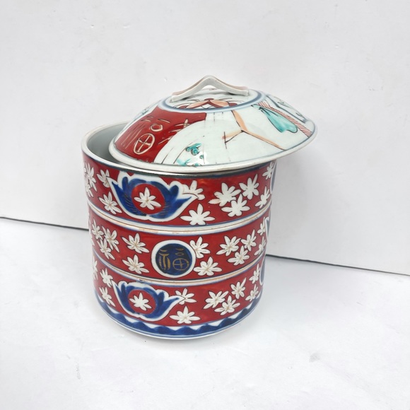 Imari Three tier stacking bowl set / vintage - Picture 4 of 8